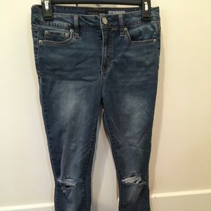 Aeropostale Womens Mid-Rise Ankle Jeggings